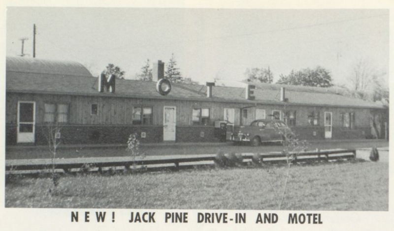 Jack Pine Drive-In and Motel - 1959 Tecumseh High School Yearbook (newer photo)